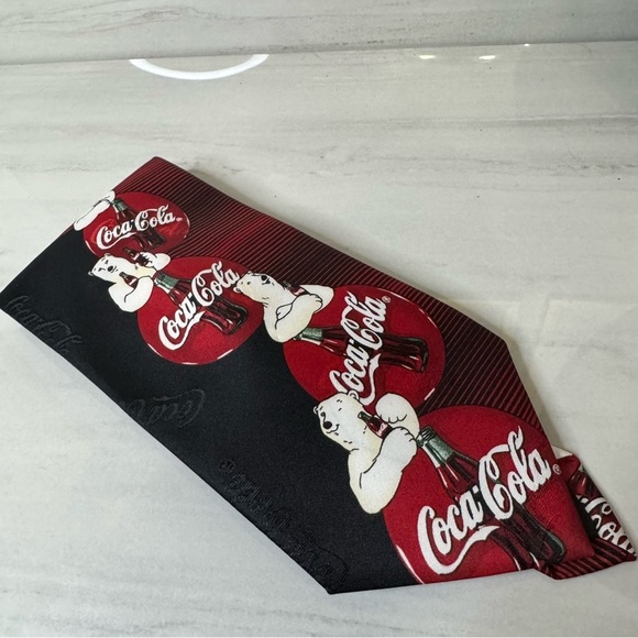 Coca Cola Other - Coca-Cola Red and Black Tie with Polar Bears